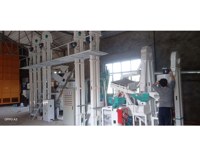 吉林長春NZJ15型大米小米成套加工設備安裝調試完畢